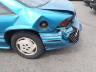 1992 Pontiac Grand Prix SE blue aqua 2-door crashed accident